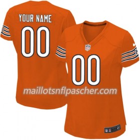 Maillot Chicago Bears Custom Nike Orange - Femme